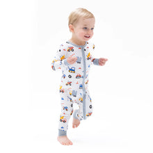 Load image into Gallery viewer, 2 Way Zipper Romper- Crayon Construction