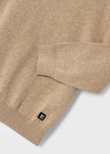 Load image into Gallery viewer, Rounded Cotton Sweater- Tan