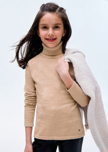 Basic Turtleneck Sweater- Cream