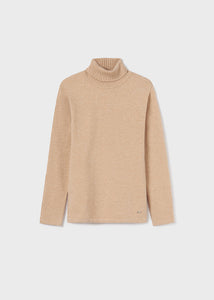 Basic Turtleneck Sweater- Cream