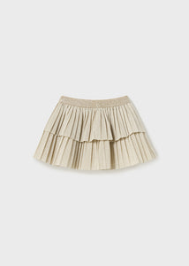 Lurex Glitter Pleated Skirt