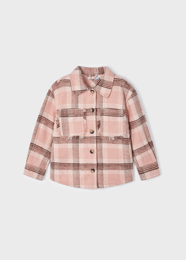 Fray Checked Overshirt