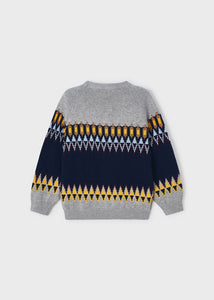 Jacquard Patterened Crewneck