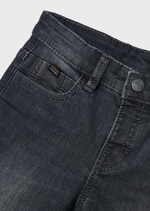 Slim Fit Soft Denim- Dark Grey