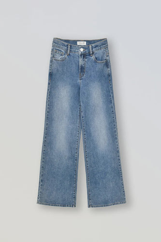 Woven Wide Leg Jean