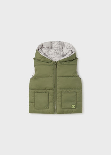 Reversible Hooded Puffer Vest