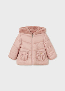 Quilt Hooded Reversible Coat