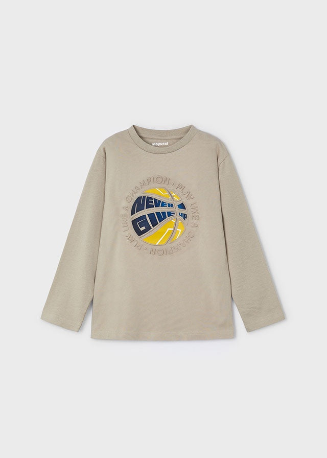 Raised Script Sporty L/S Tee