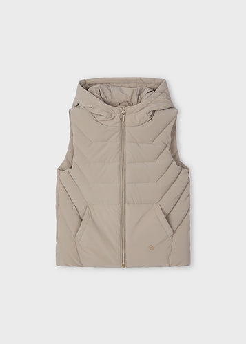 Matte Hood Padded Vest