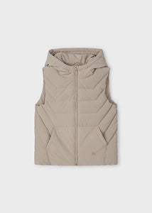 Matte Hood Padded Vest