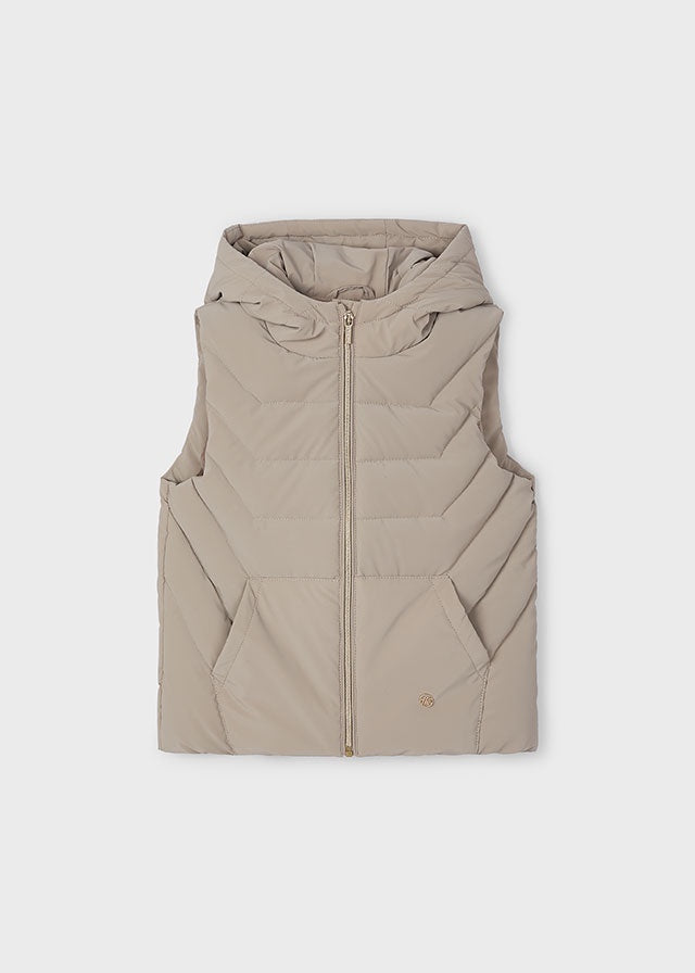 Matte Hood Padded Vest