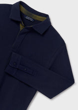 Load image into Gallery viewer, L/S Plaid Accent Pique Polo