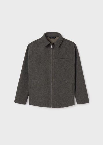 Felted Zip Up Overshirt