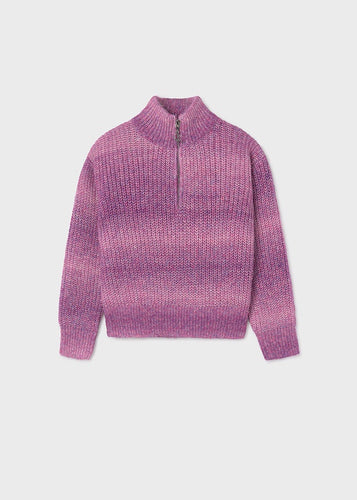 Chunky Space Dye 1/4 Zip Sweater