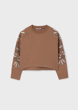 Load image into Gallery viewer, Embroidered Sleeve Pullover Sweatshirt