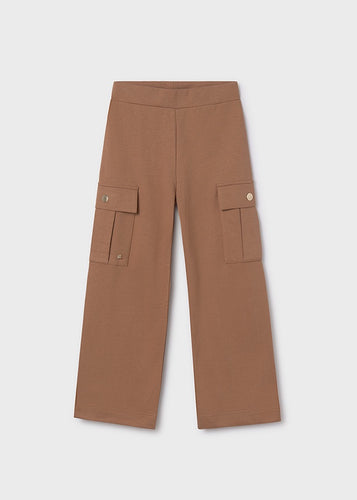 Wide Leg Fleece Cargo Pant