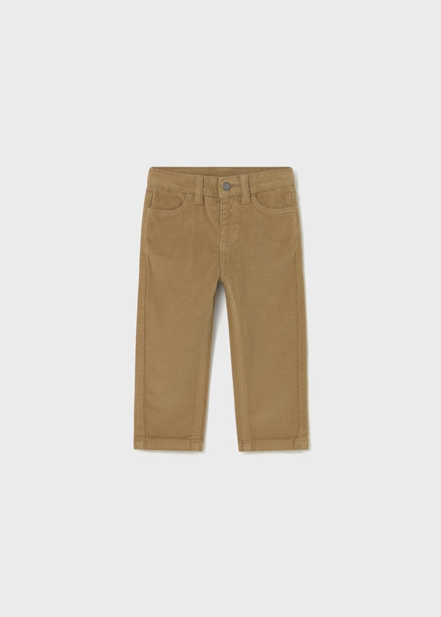Regular Fit Corduroy- Wood
