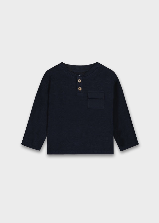 L/S Pkt Henley Tee