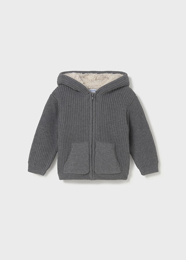 Sherpa Lined Knit Pullover