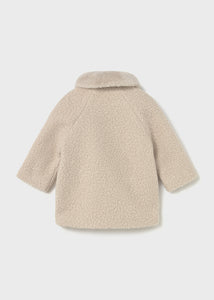 Faux Fur Collar Shearling Coat