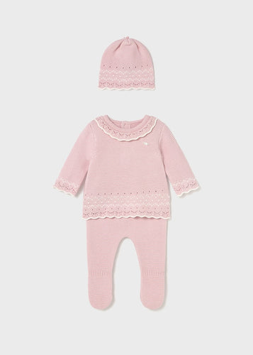 Crocheted Collar 3PC Knit Set