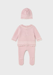 Crocheted Collar 3PC Knit Set