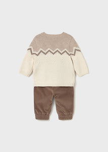 Sweater & Corduroy Pant Set