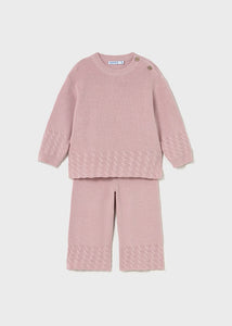 Cable Knit Pants Set
