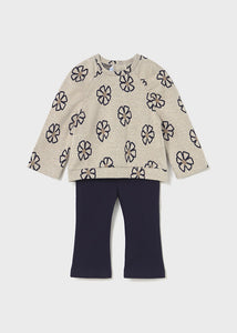 Floral Printed Pullover Legging Set