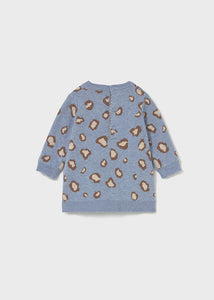 Leopard Knit Sweater Dress