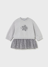Load image into Gallery viewer, Star Tulle Voile Sweatshirt Dress