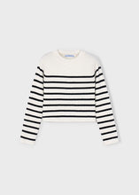 Load image into Gallery viewer, Scallop Neck Knit Stripe Top
