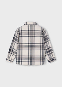 Neutral Checked Overshirt