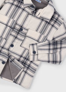 Neutral Checked Overshirt