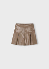 Load image into Gallery viewer, Faux Leather Pleat Short