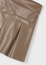 Load image into Gallery viewer, Faux Leather Pleat Short