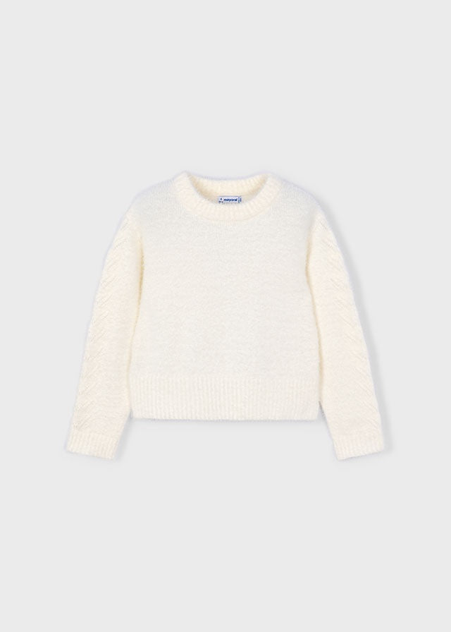 Fuzzy Crewneck Sweater