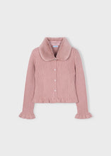 Load image into Gallery viewer, Faux Fur Collar Cardigan