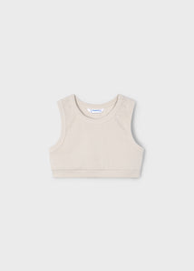 Cropped Vest & Blouse Set