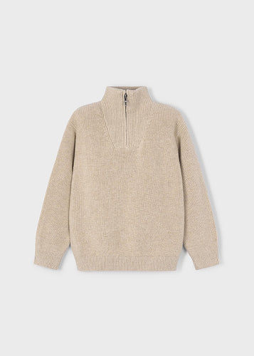 1/4 Zip Sweater- Chai