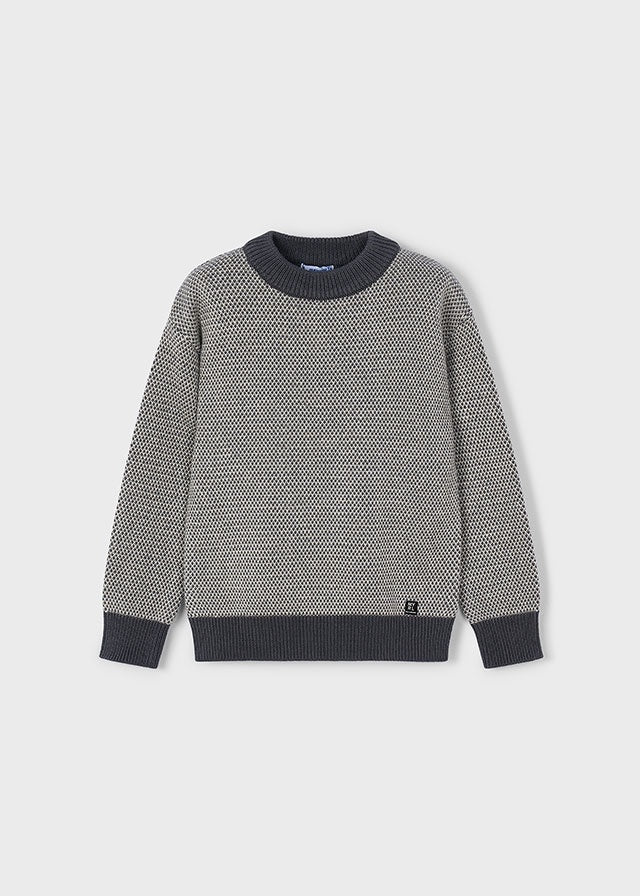 Crewneck Textured Sweater