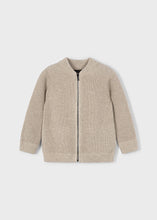 Load image into Gallery viewer, Waffle Zip Knit Cardigan