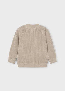 Waffle Zip Knit Cardigan