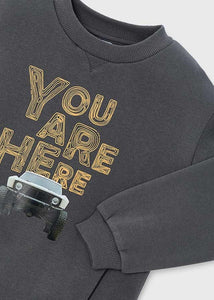You Are Here Car Print Pullover