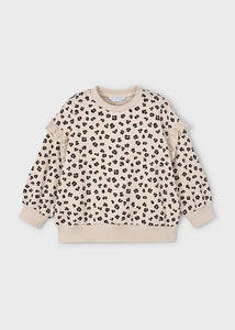 Cheetah Ruffle Sleeve Pullover