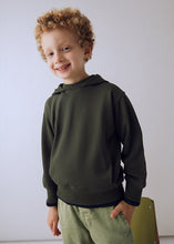 Load image into Gallery viewer, Sporty Solid Hooded Pullover