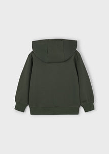 Sporty Solid Hooded Pullover