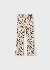 Cheetah Rib Knit Flare Legging