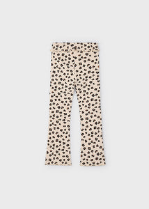 Cheetah Rib Knit Flare Legging