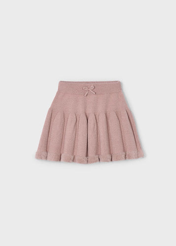 Trimmed Knit Swing Skirt
